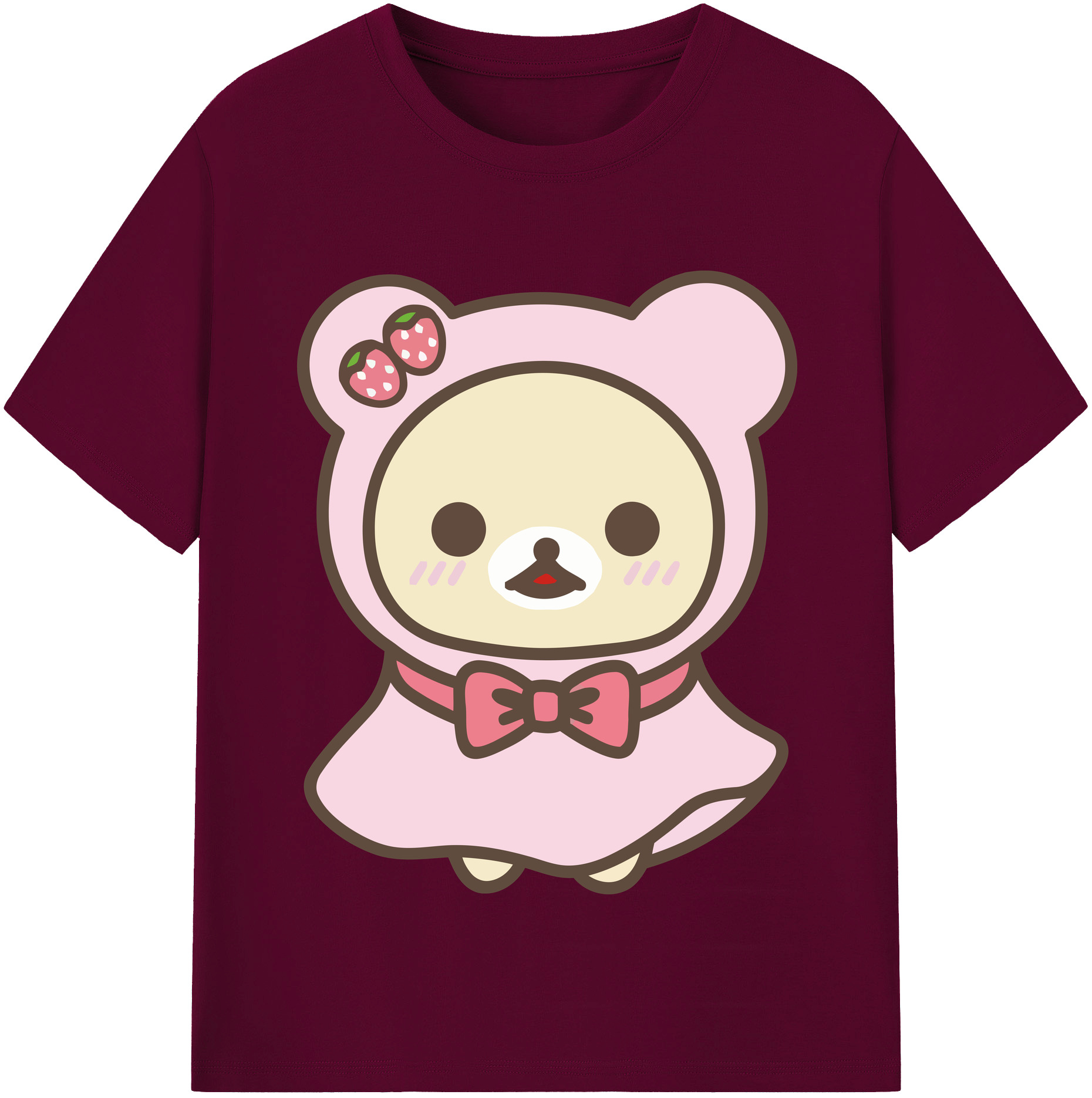 （画像用） リラックマ リラックマ キイロイトリ Rilakkuma Korilakkuma Kiiroitori レディースカジュアルプリントTシャツ（綿100％）